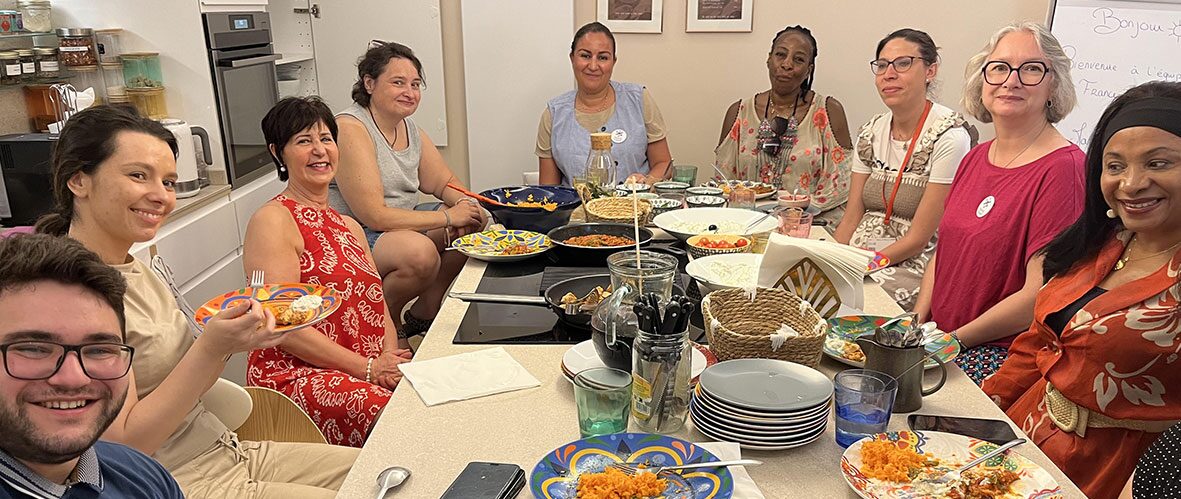 Un atelier cuisine à La Maison de Nora